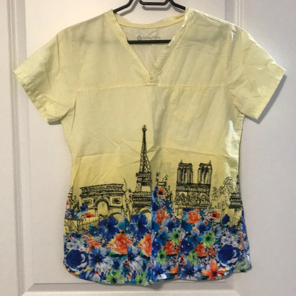 Paris scrub top